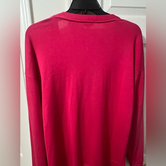TALBOTS WOMENS LONG SLEEVE SWEATER SIZE XL PINK - Picture 3 of 6